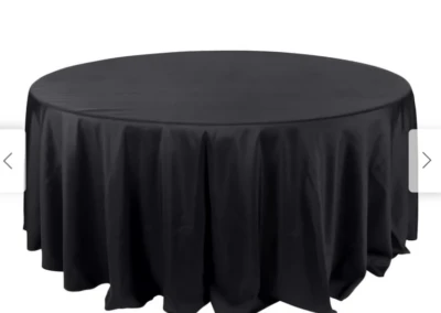 Black table linens